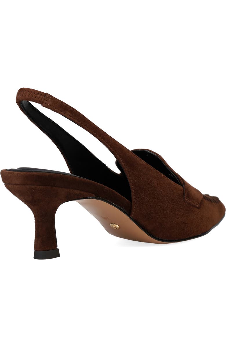Pelle Moda Keagen Pointed Toe Slingback Pump, Alternate, color, Espresso