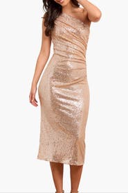 Needle & Thread Malia One-Shoulder Ballerina Dress
