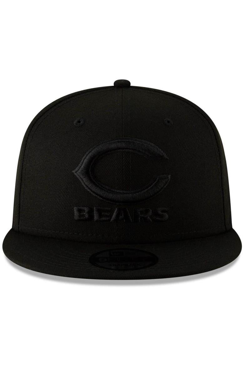 Men's New Era Black Chicago Bears 9FIFTY Adjustable Snapback Hat, Alternate, color, BLACK