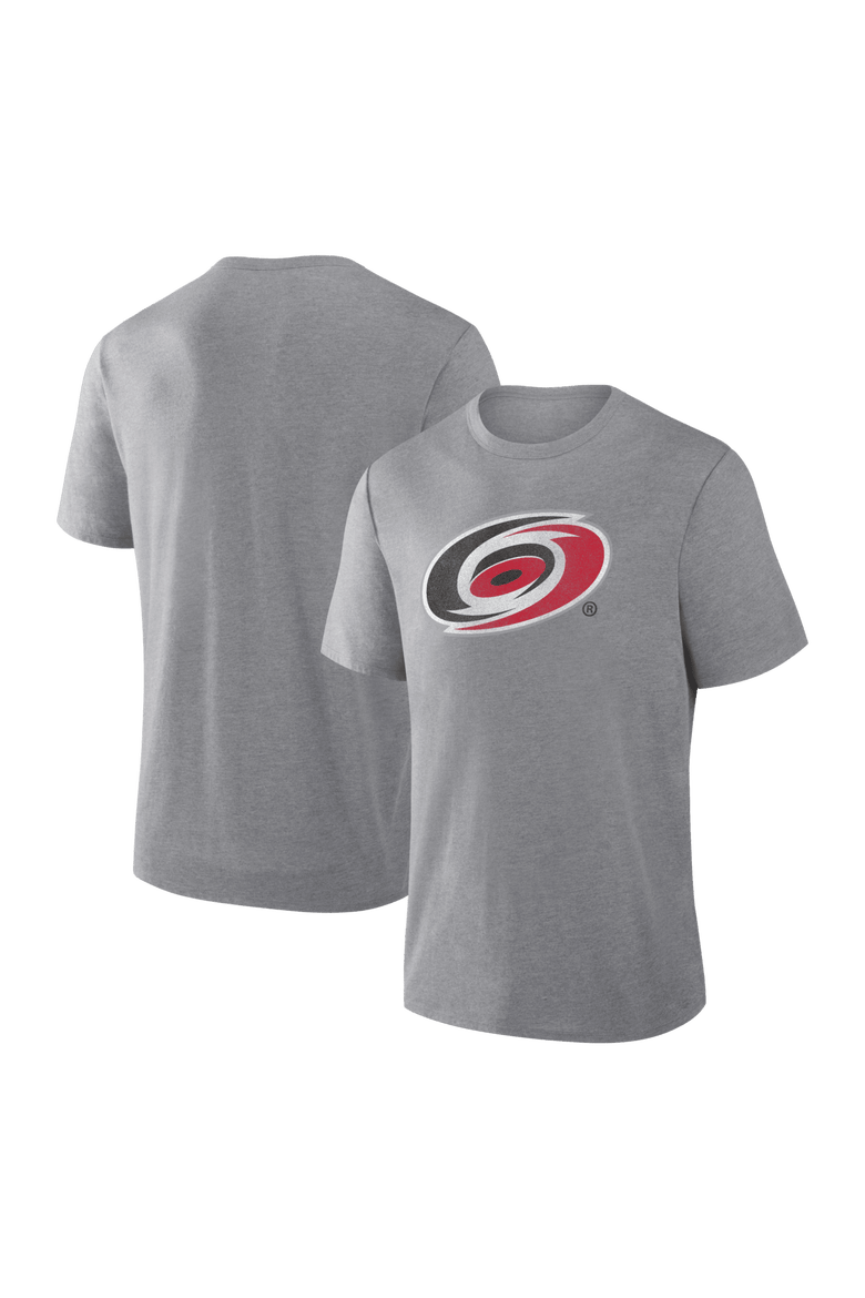 Men's Fanatics Heather Gray Carolina Hurricanes Elevated Tri-Blend T-Shirt, Main, color, Heather Gray