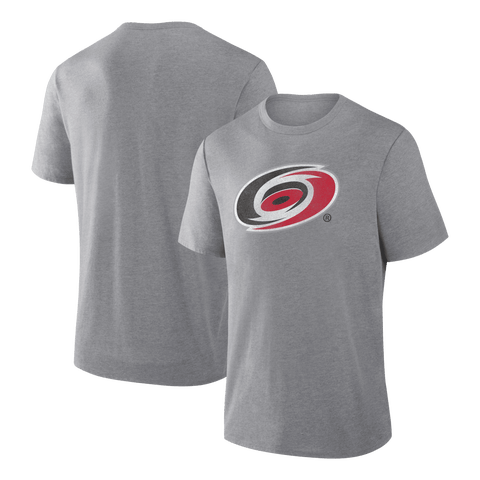 Men's Fanatics Heather Gray Carolina Hurricanes Elevated Tri-Blend T-Shirt