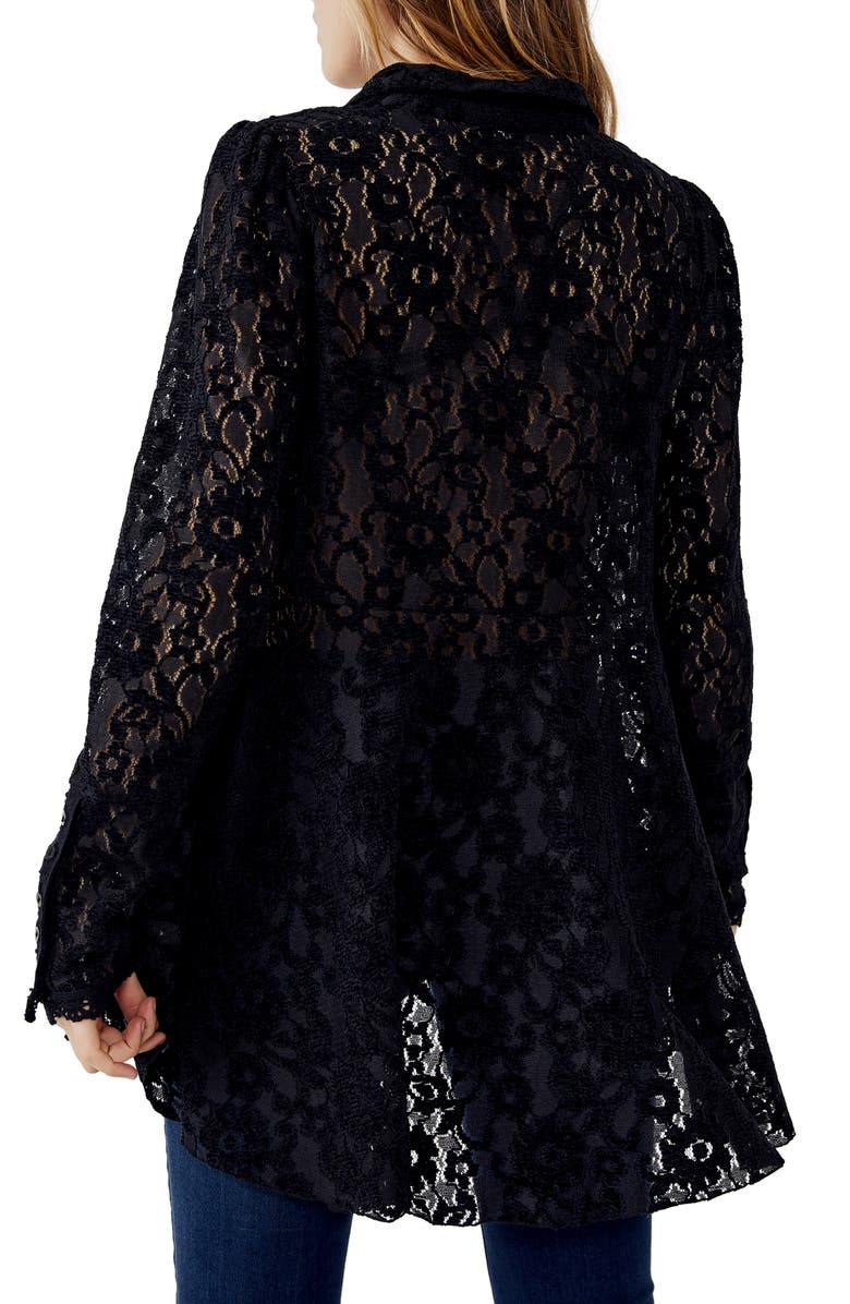Free People Heather Lace Tunic, Alternate, color,