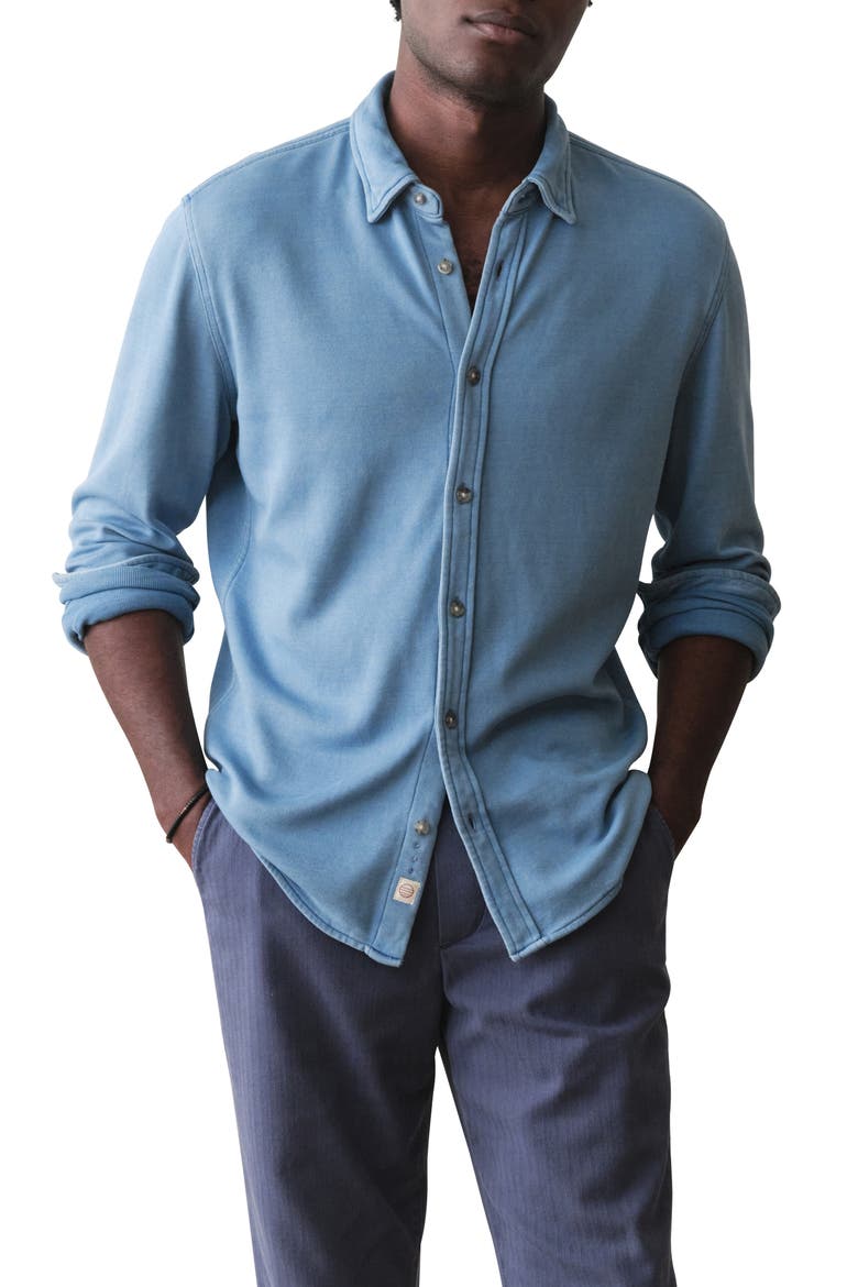 Pacifica Button-Up Shirt, Main, color, INDIGO
