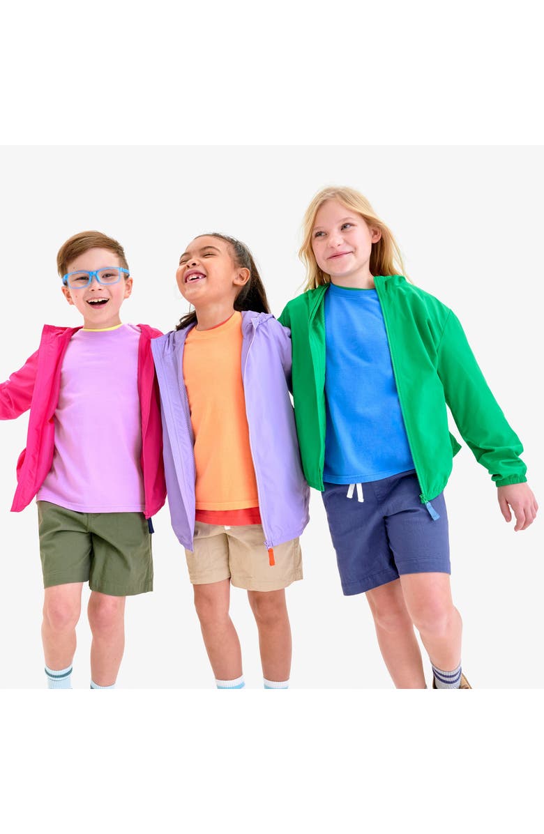 Primary Kids Packable Windbreaker, Alternate, color, Green Apple