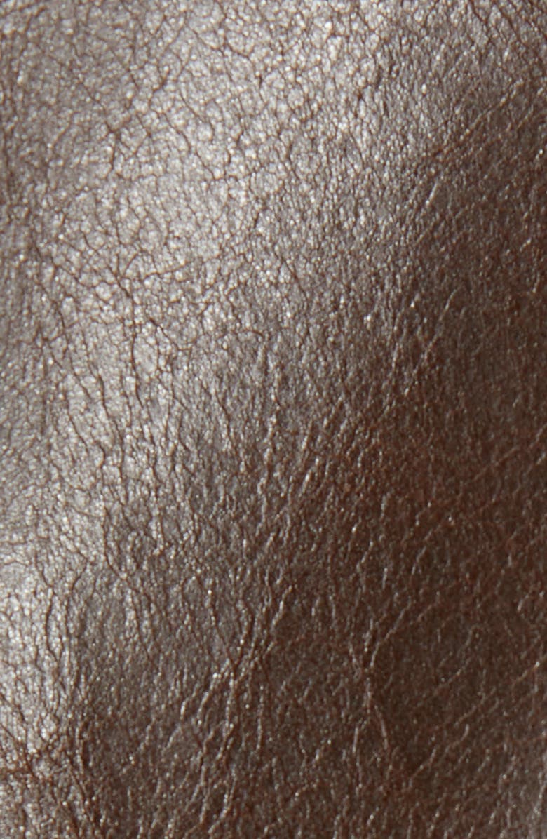 Schott NYC Waxy Cowhide Leather Moto Jacket, Alternate, color,