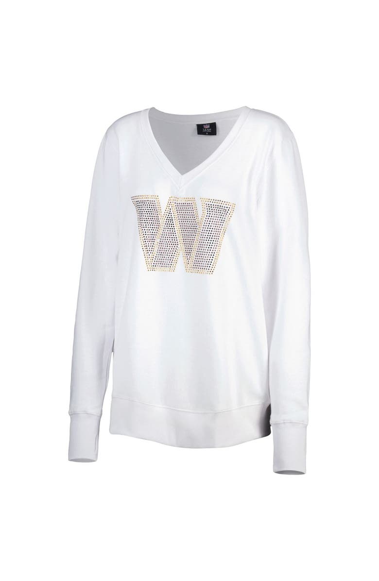 CUCE Women's Cuce White Washington Commanders Square Neck Pullover Sweatshirt, Alternate, color, 