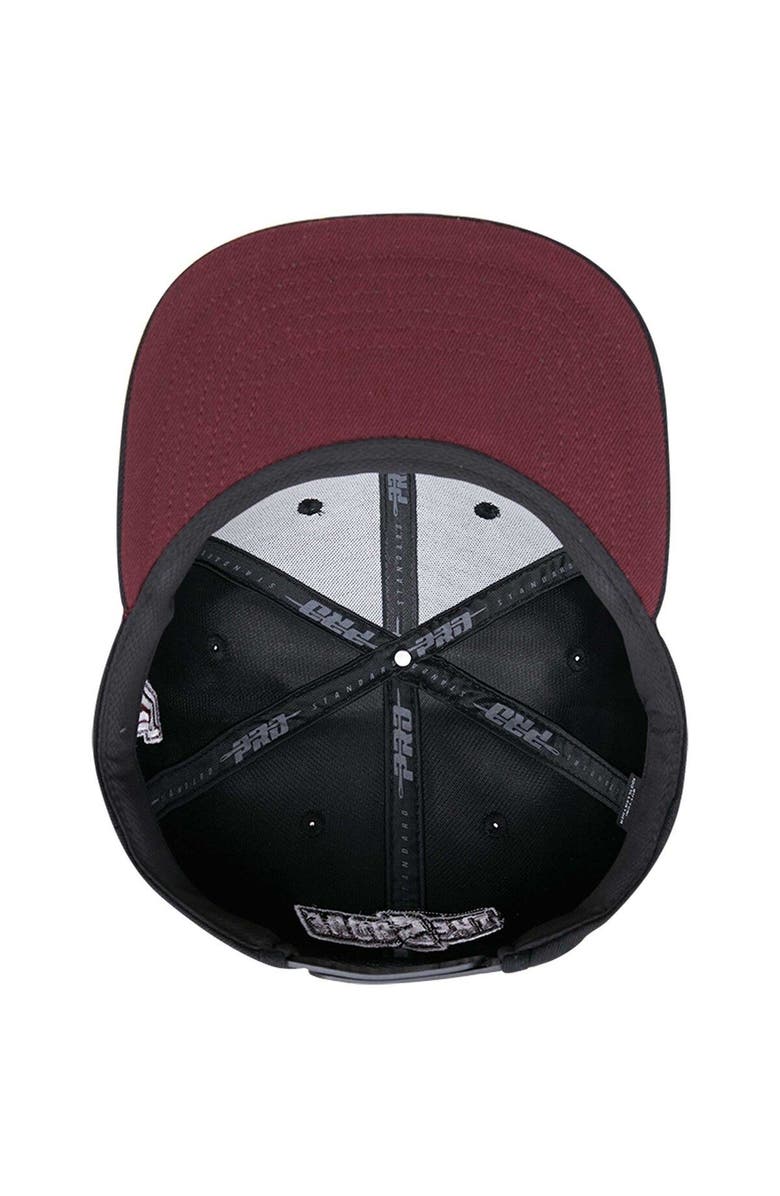 PRO STANDARD Men's Pro Standard Black Maryland Eastern Shore Hawks Arch Over Logo Evergreen Snapback Hat, Alternate, color, 