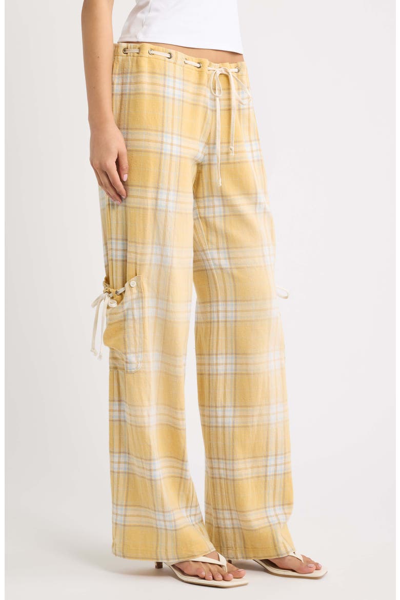 Vellora Low Rise Check Trousers, Alternate, color, MULTI