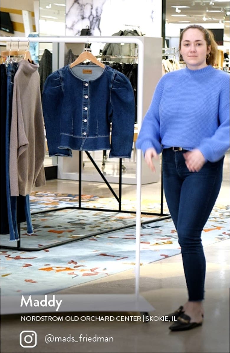 Luella Peplum Denim Jacket, sales video thumbnail