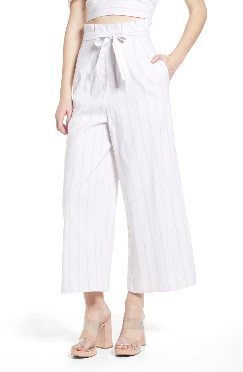 Leith High Waist Crop Wide Leg Pants, Main, color,