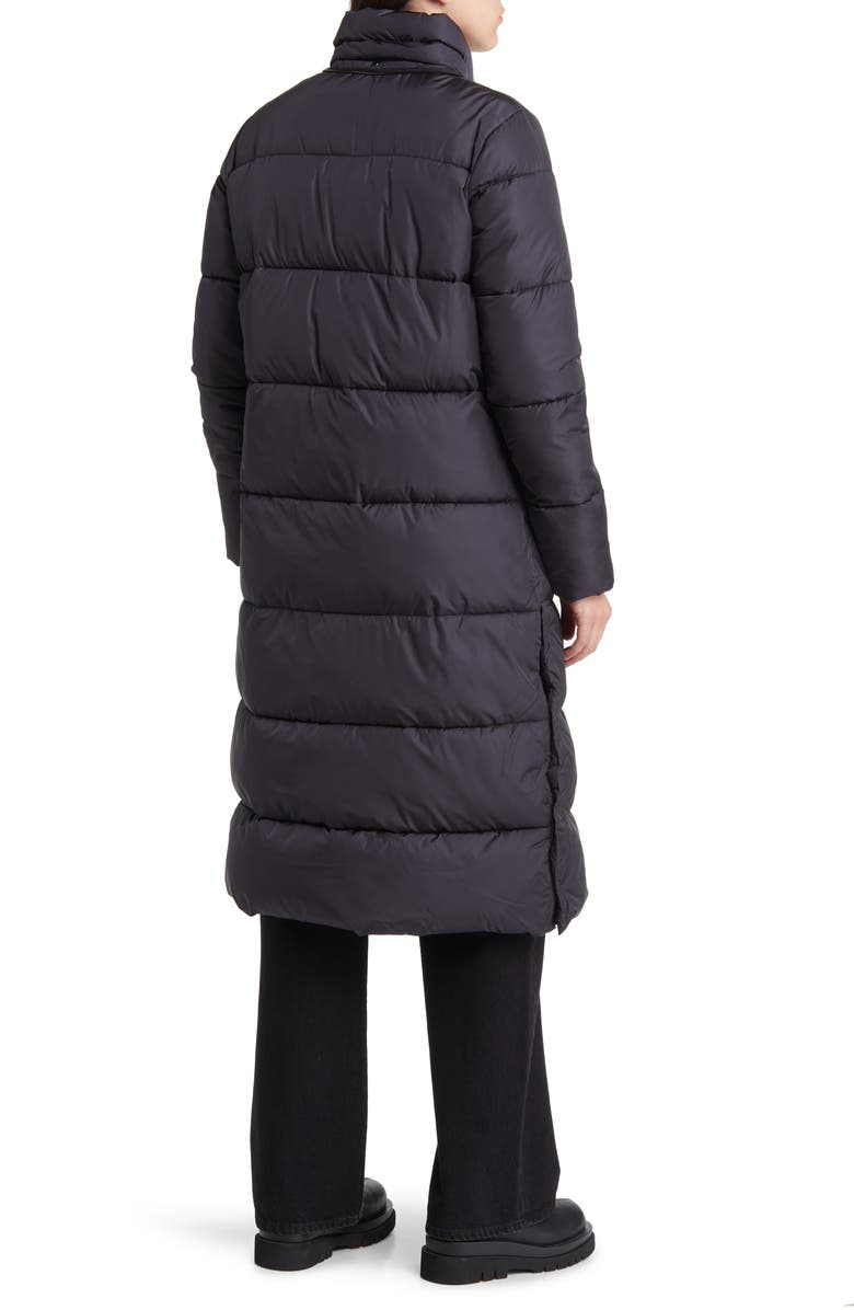 Save The Duck Colette Quilted Long Puffer Coat with Detachable Hood, Alternate, color,