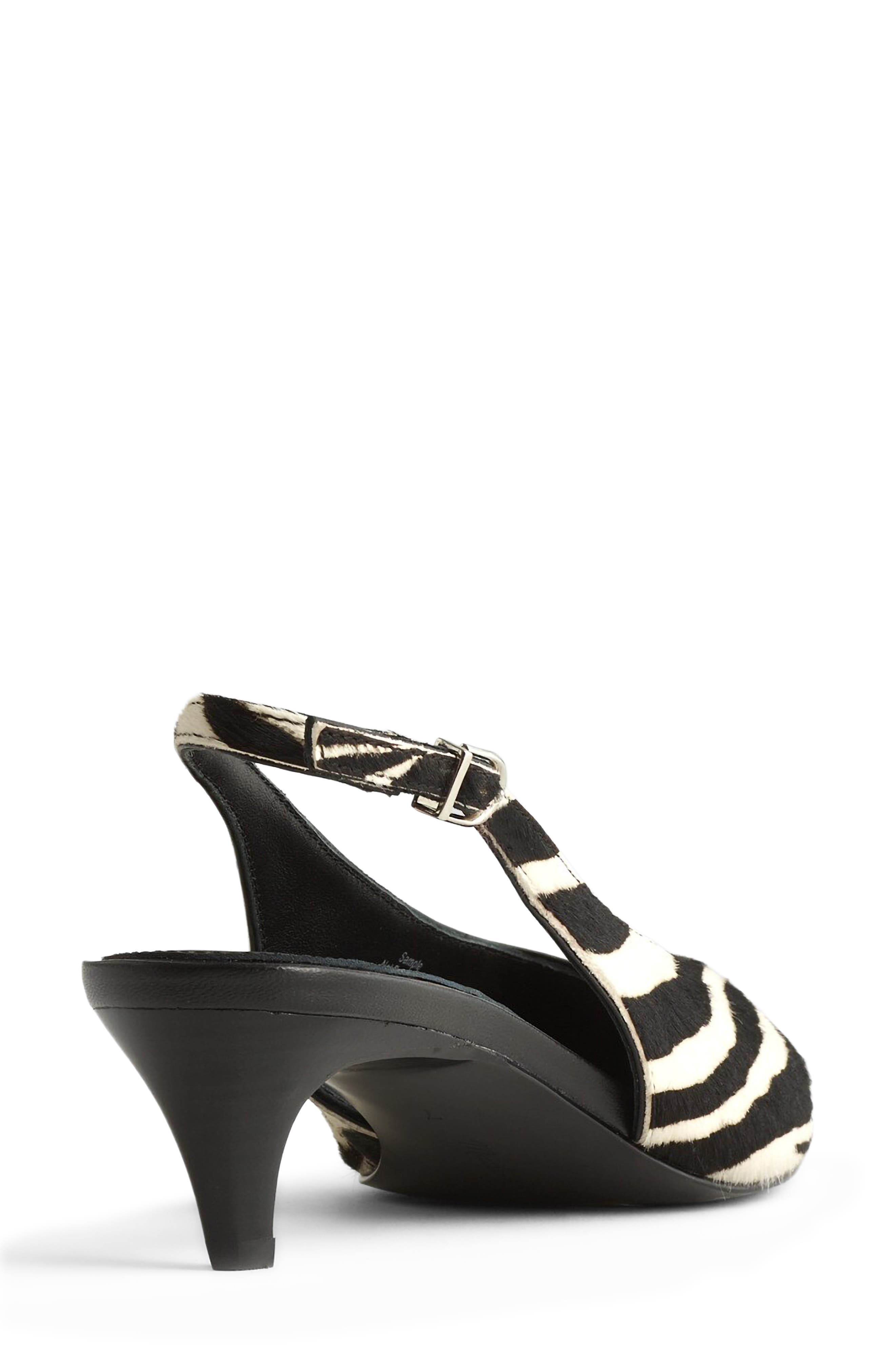 Madewell Emilie Zebra Print Genuine Calf Hair Mary Jane, Alternate, color, 