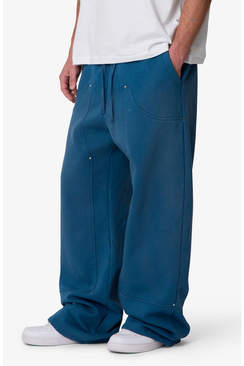 West Baggy Fit Double Knee Sweatpants, Alternate, color, BLUE