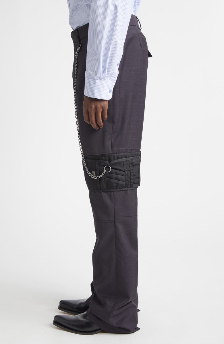 Martine Rose Wallet Bootcut Trousers, Alternate, color, Black