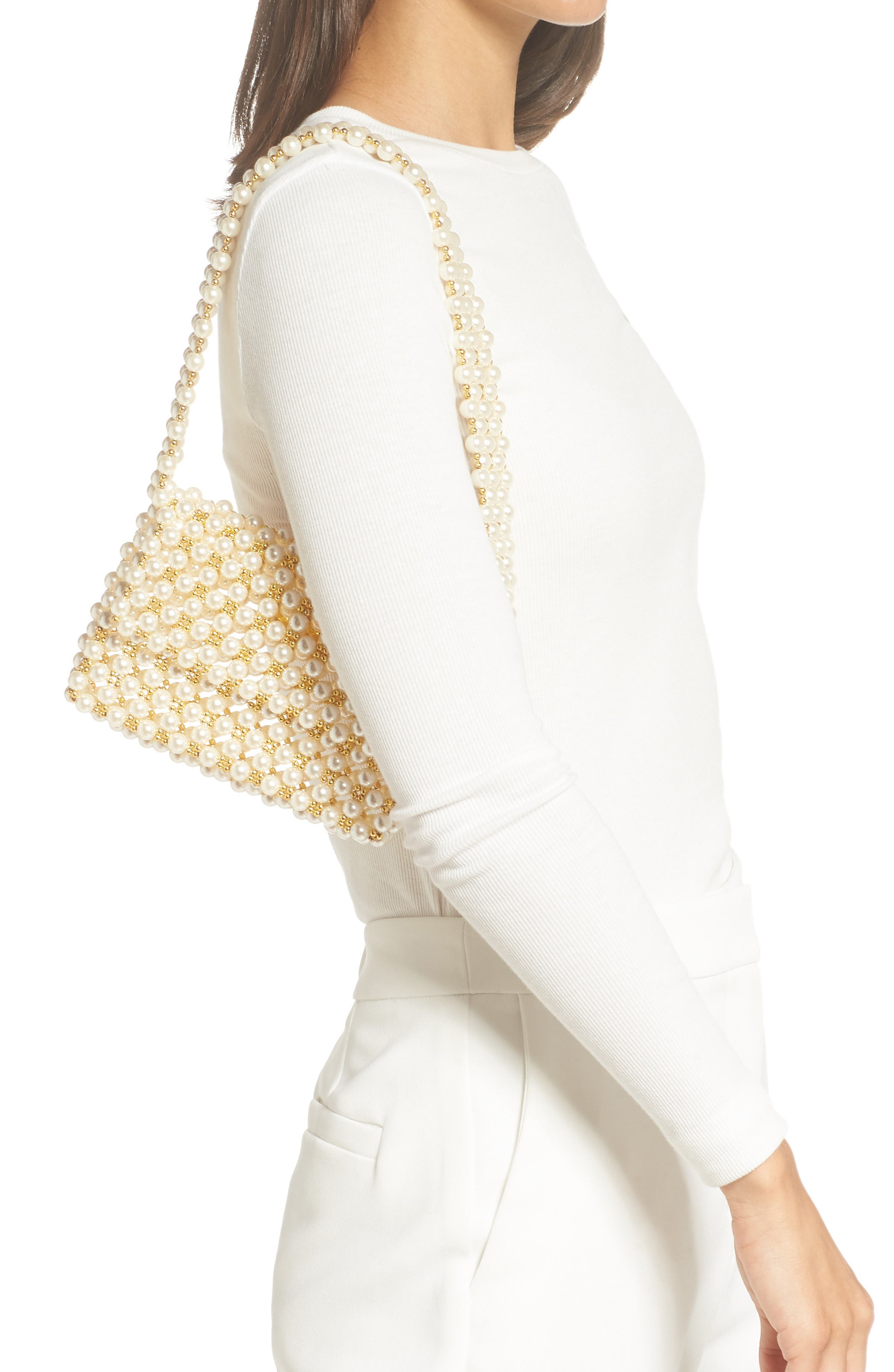 Mist Shoulder Bag, Alternate, color, PEARL