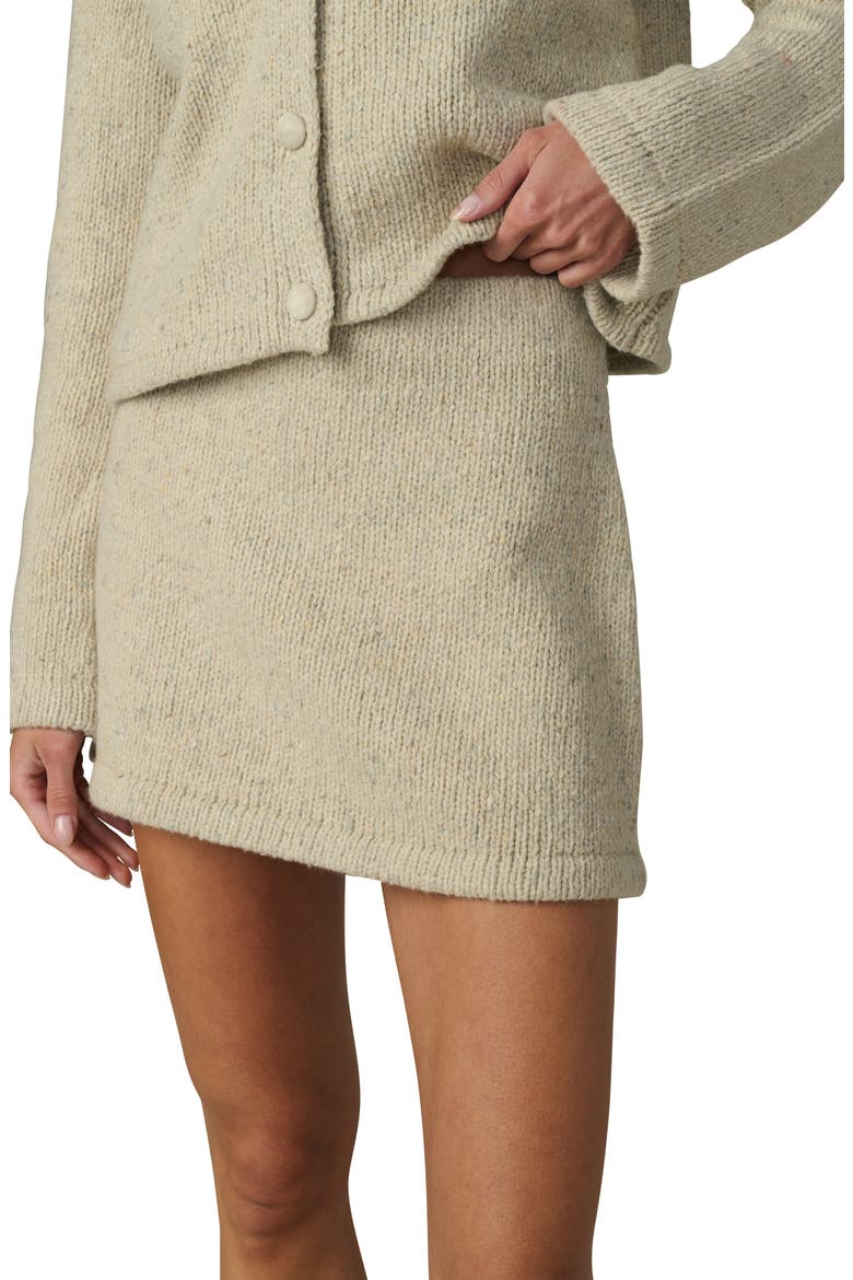 The Lennon Wool Blend Sweater Miniskirt, Alternate, color, STONE MARL