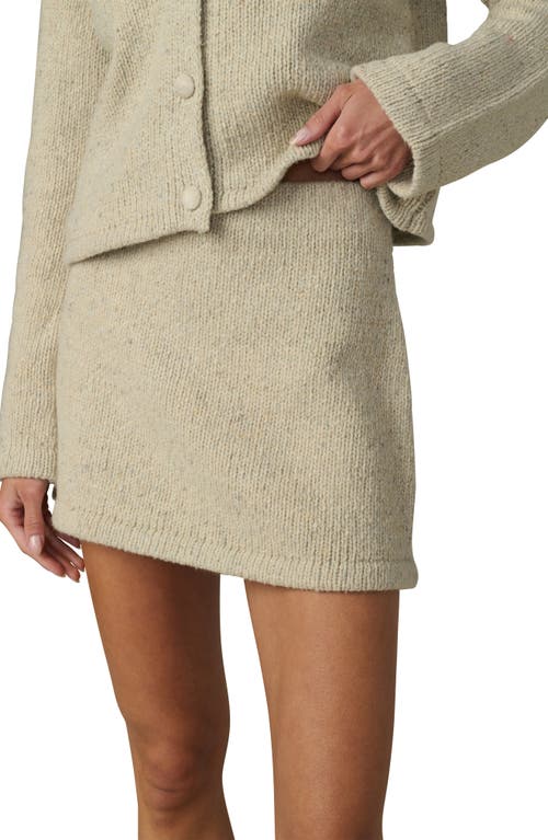Joe's Jeans The Lennon Wool Blend Sweater Miniskirt In Neutral