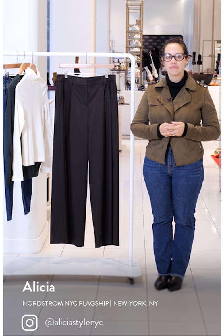 New Didi Wide Leg Stretch Wool Pants video
