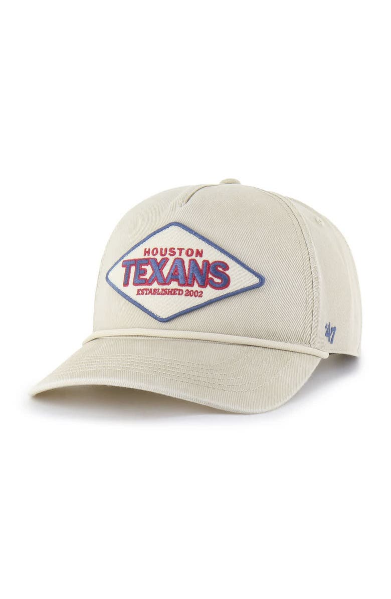 '47 Men's '47 Khaki Houston Texans Cairn Hitch Adjustable Hat, Alternate, color, Khaki