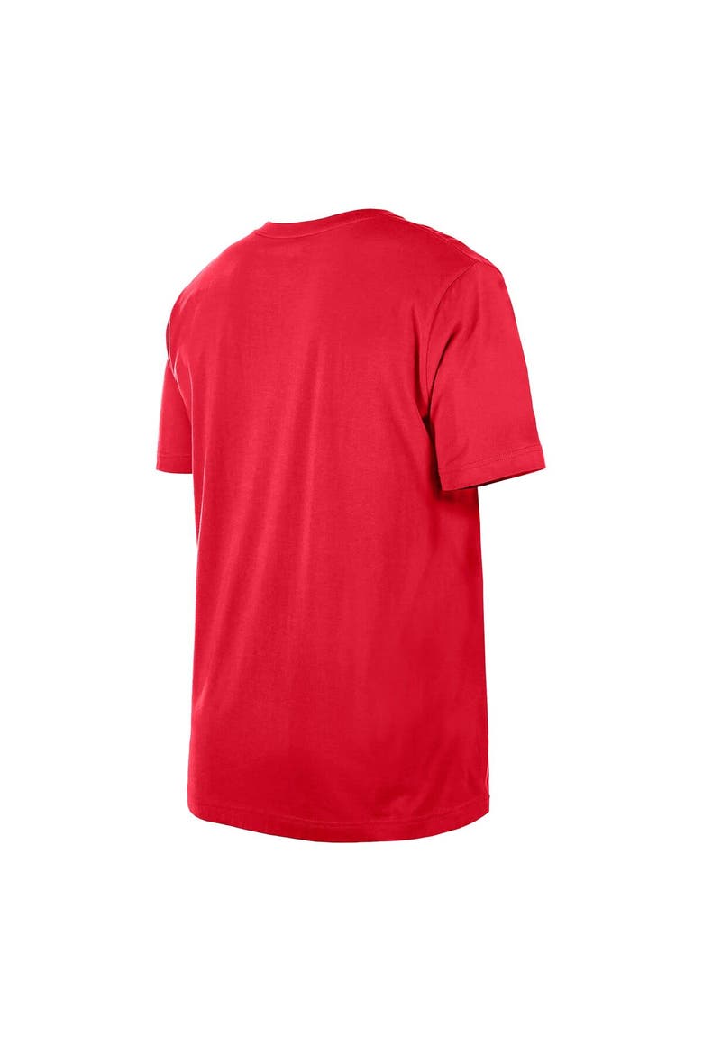 Men's New Era  Red Washington Wizards Distressed Throwback Vintage Color Pack T-Shirt, Alternate, color, Red