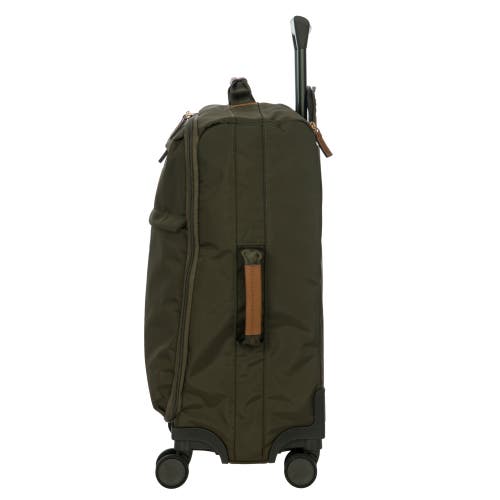 Bric's Olive X-travel Four-wheel Recycled-polyamide Cabin Suitcase 55cm In Green