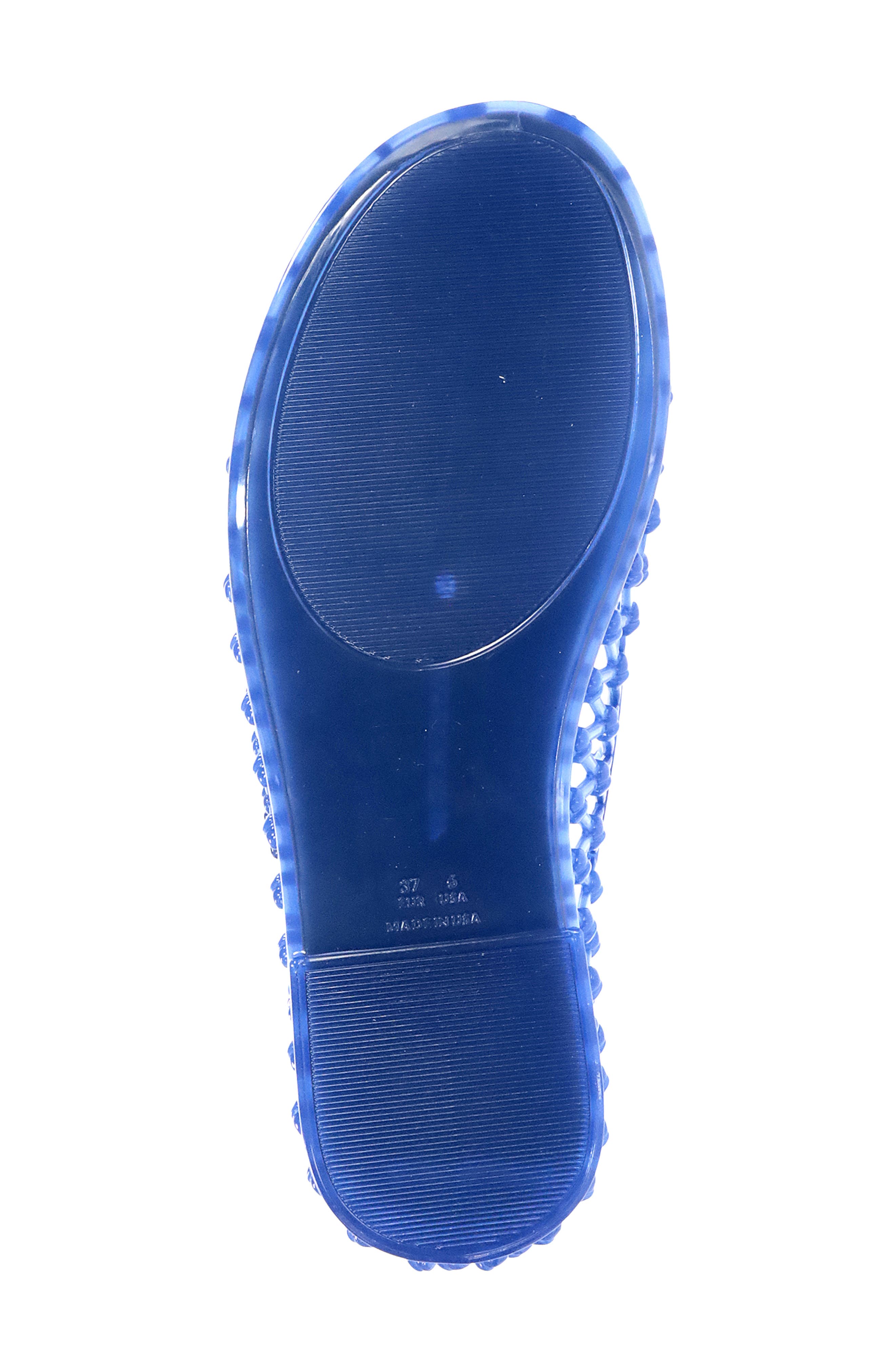 Angelica Mary Jane Jelly Flat, Alternate, color, NAVY BLUE PVC TRANSLUCENT