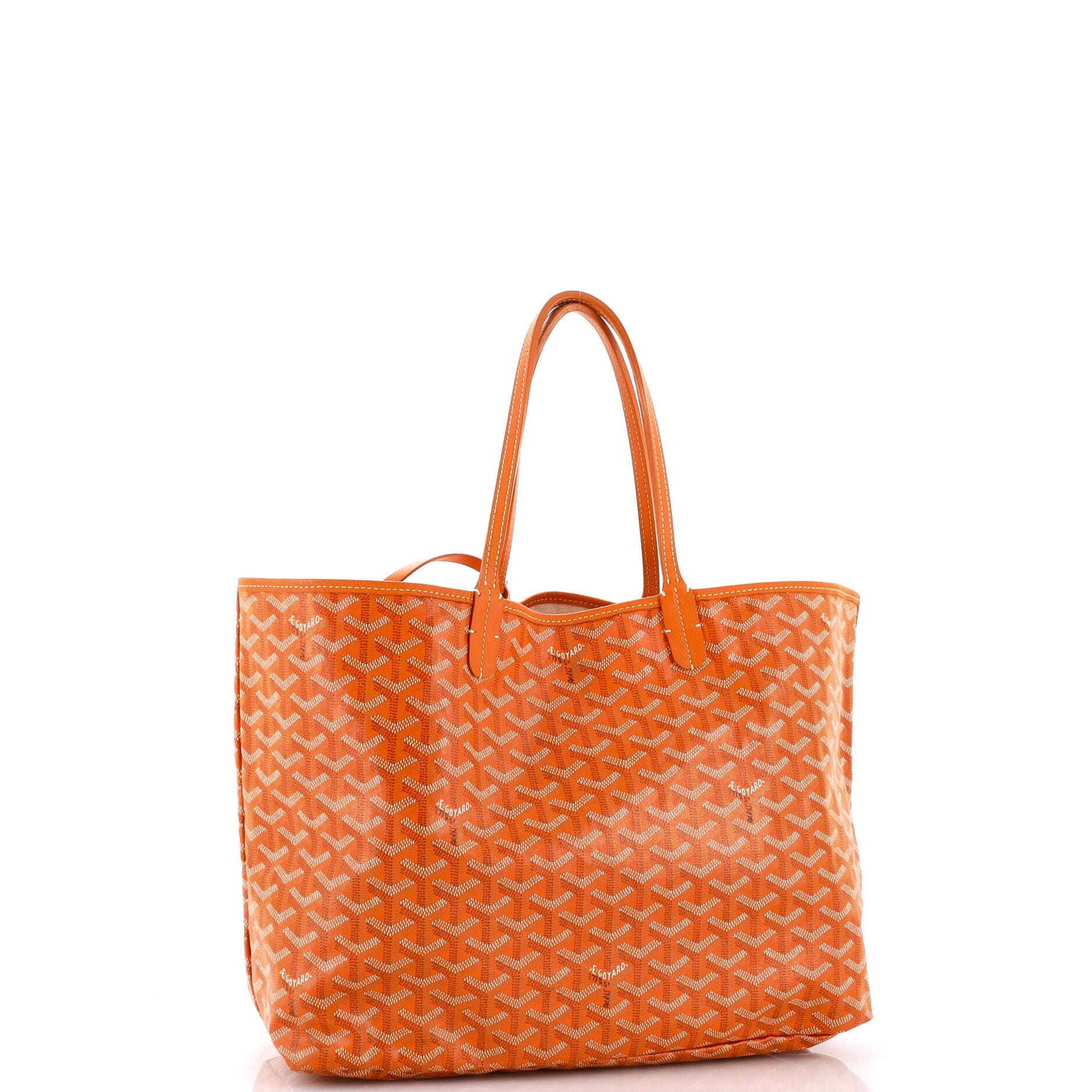 Pre-Owned Goyard Saint Louis Tote Coated Canvas PM, Alternate, color, Orange