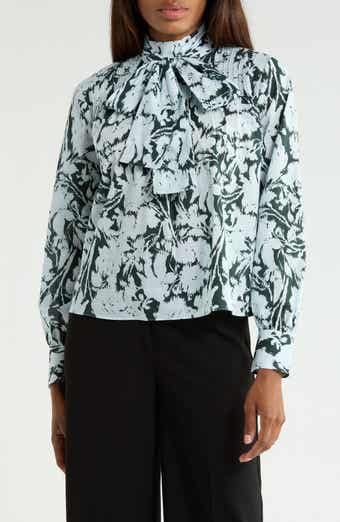 Valentine Tie Neck Cotton Shirt