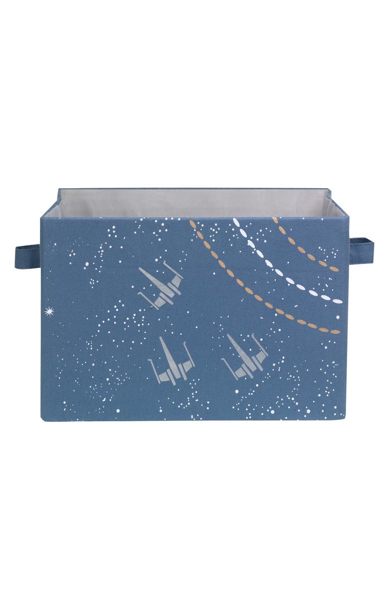 Lambs & Ivy Star Wars Galaxy Foldable/Collapsible Storage Bin/Basket Organizer, Main, color, Blue