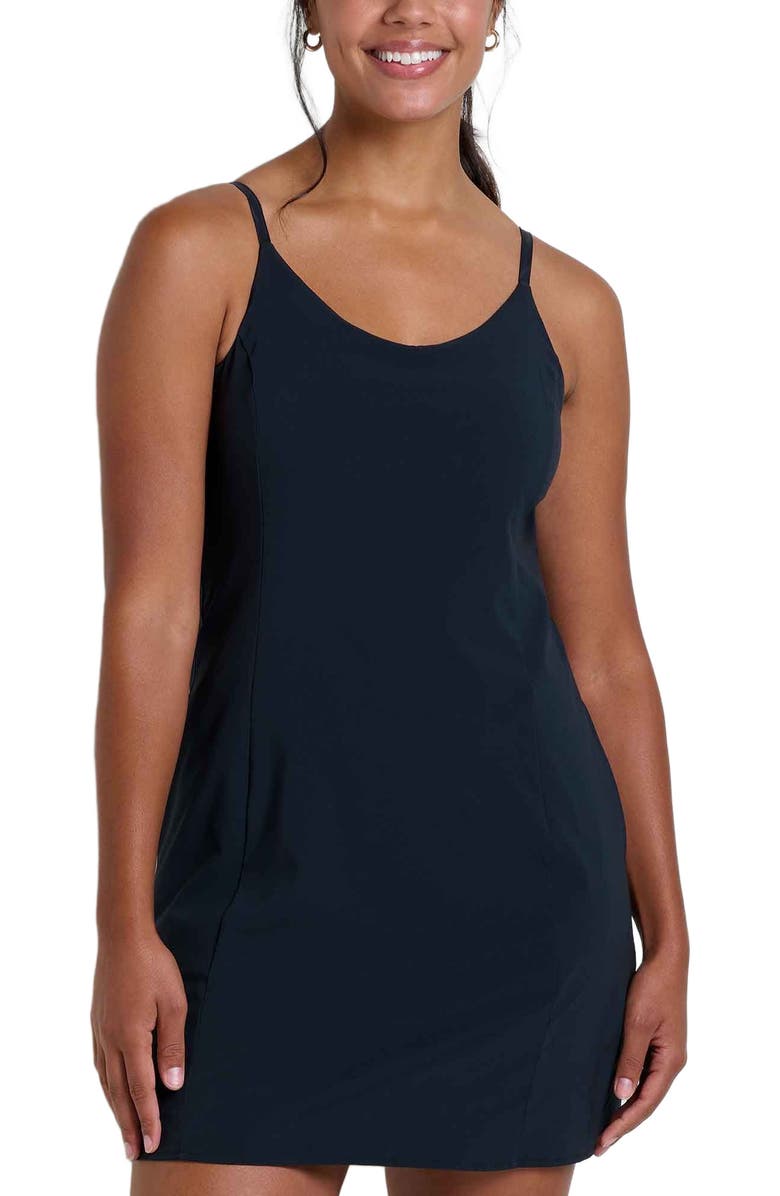 Toad & Co Sunkissed Sleeveless Skort Dress, Alternate, color, Black