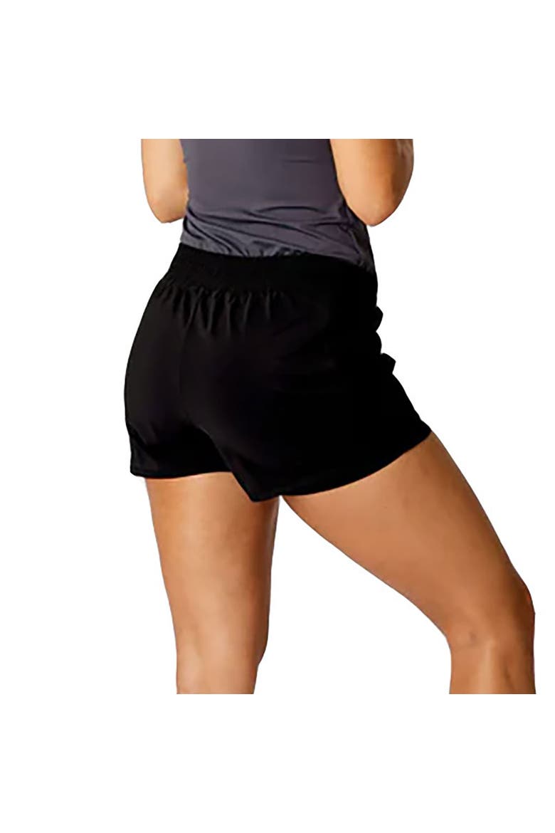 Athletic Womens Tennis Shorts, Alternate, color, Black