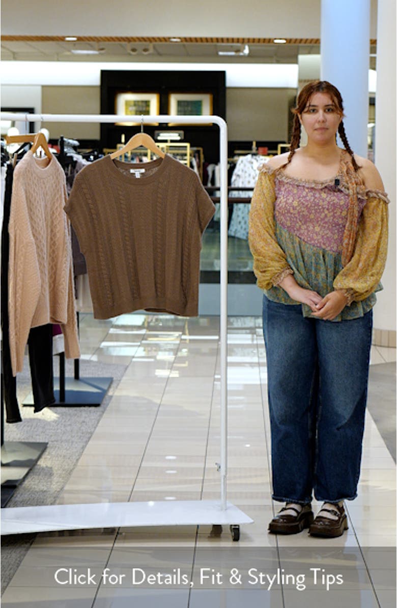 Raelynn Short Sleeve Pointelle Sweater, sales video thumbnail