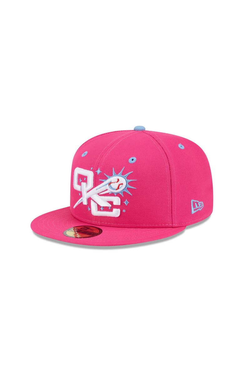 New Era Men's New Era  Pink Oklahoma City Baseball Club Theme Nights 59FIFTY Fitted Hat, Alternate, color, 