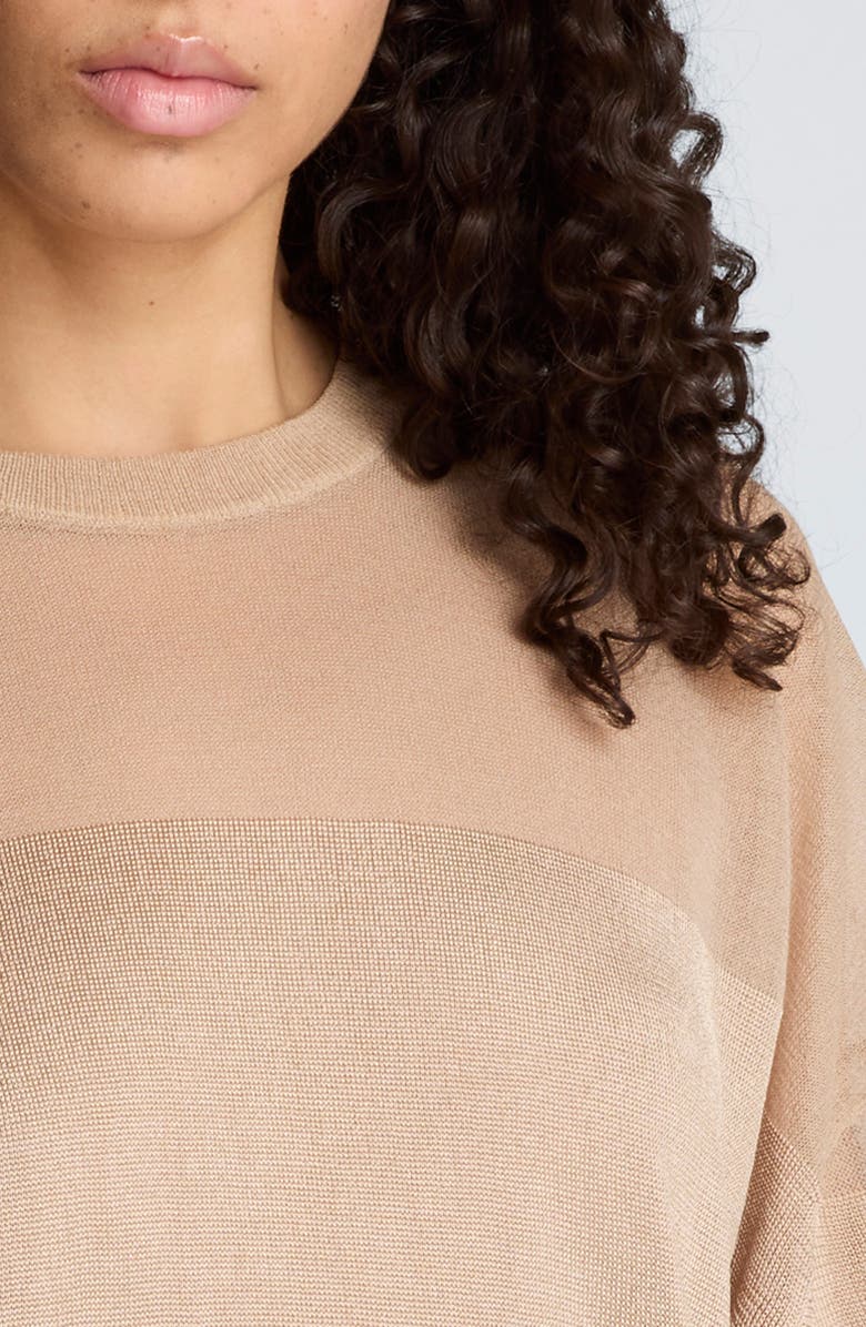 Kenneth Cole Semisheer Metallic Sweater, Alternate, color, 