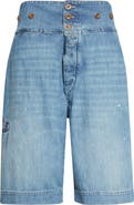 Maison Margiela Relaxed Fit Denim Bermuda Shorts
