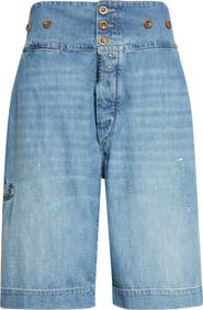 Maison Margiela Relaxed Fit Denim Bermuda Shorts