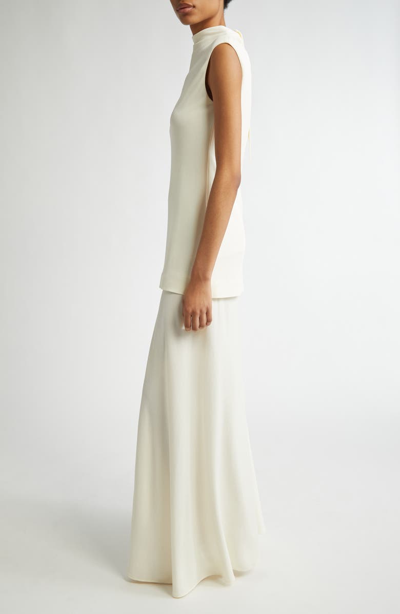 Jil Sander Layered Sleeveless Crepe Dress, Alternate, color, 