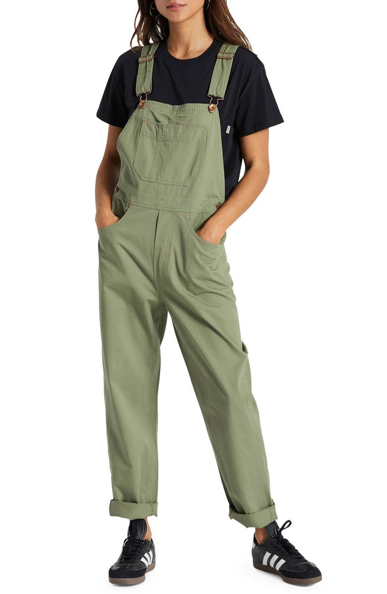 Brixton Costa Cotton Overalls, Main, color, 