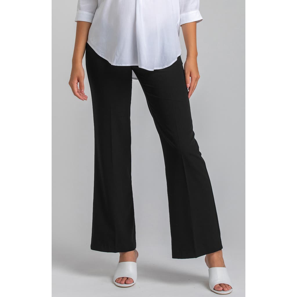 Pietro Brunelli Maternity Flare Leg Maternity Pants In Black