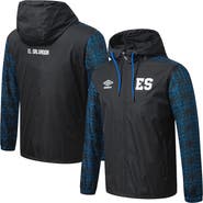Umbro Men's Umbro Black El Salvador National Team Full-Zip Hooded Rain Jacket