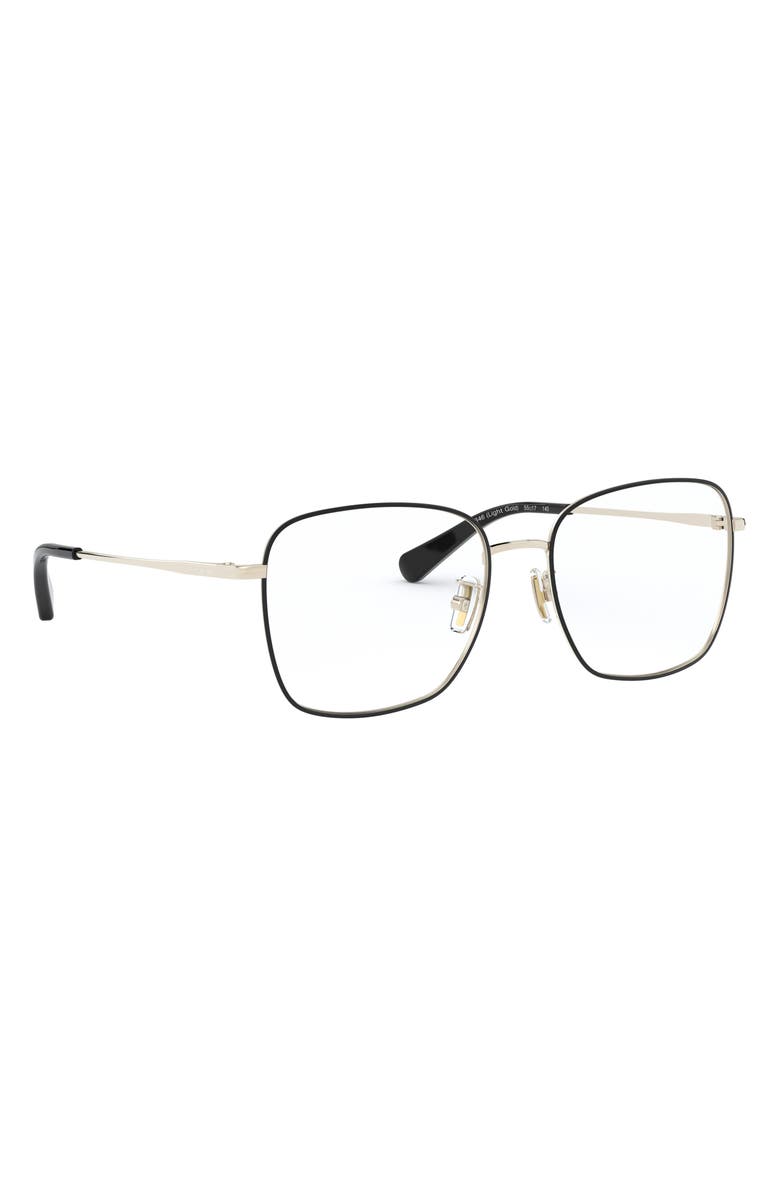 COACH 55mm Rectangular Optical Glasses, Alternate, color,