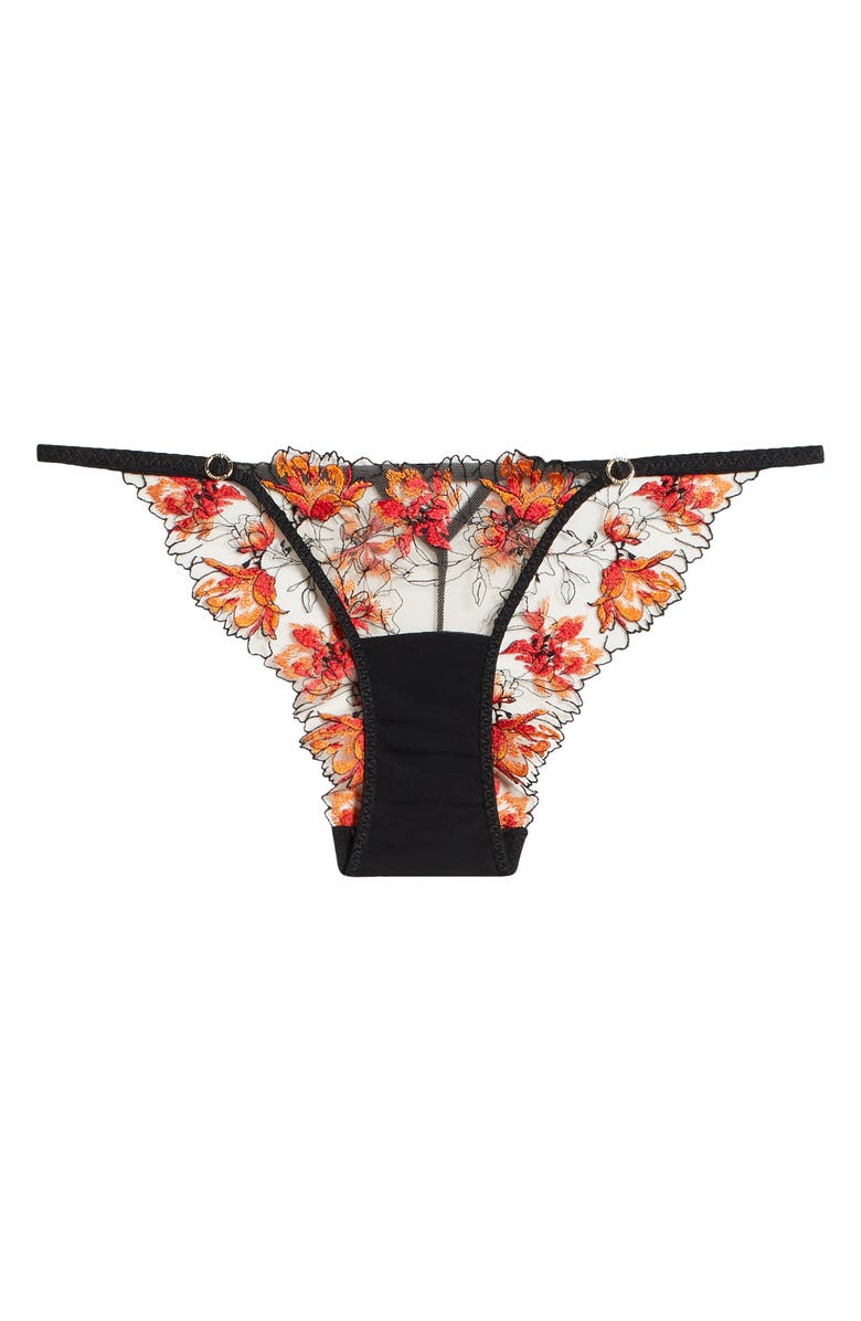 Bluebella Calista Embroidered Mesh Briefs, Alternate, color, 
