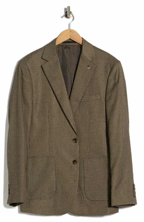Tahari Slim Fit Check Blazer