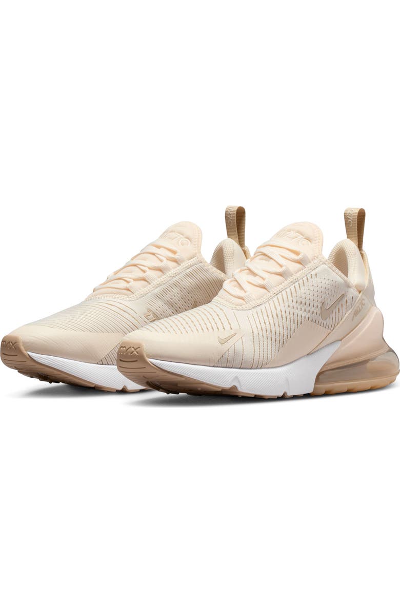 Nike Air Max 270 Sneaker, Main, color, Chalk/ Sand Drift/ White