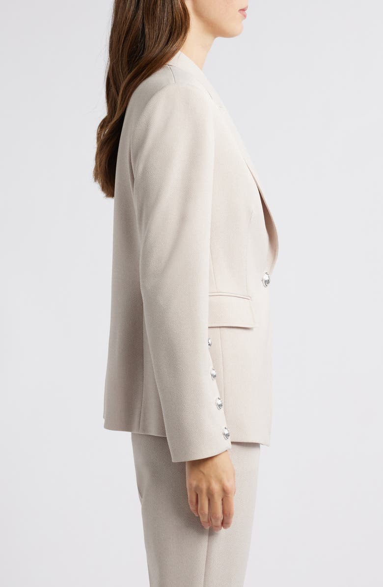 Tahari ASL One-Button Blazer, Alternate, color, Oatmeal
