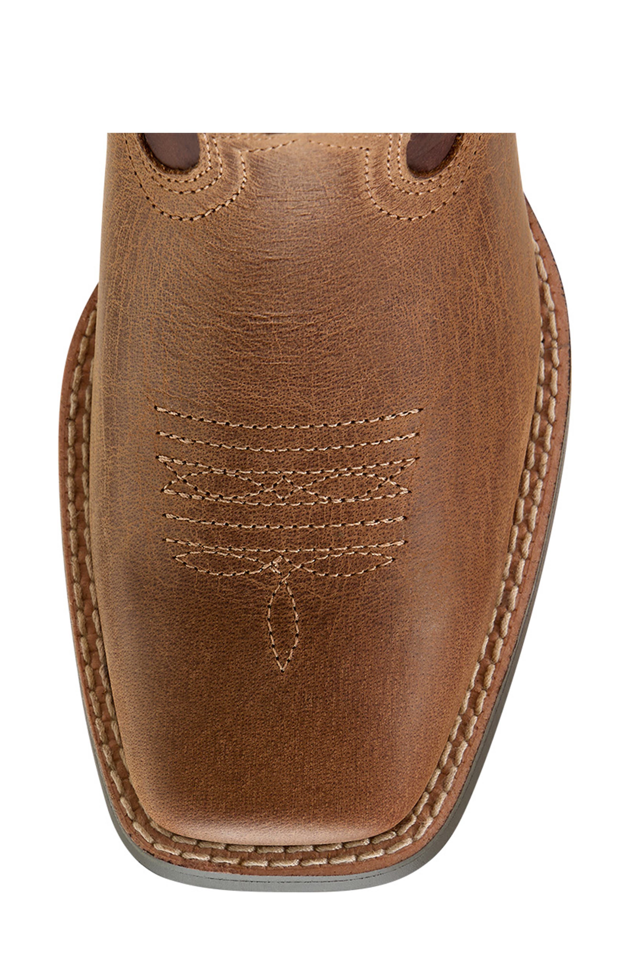 Ariat Kids' Ruidoso Western Boot, Alternate, color, Pearl/ Chocolate Brown