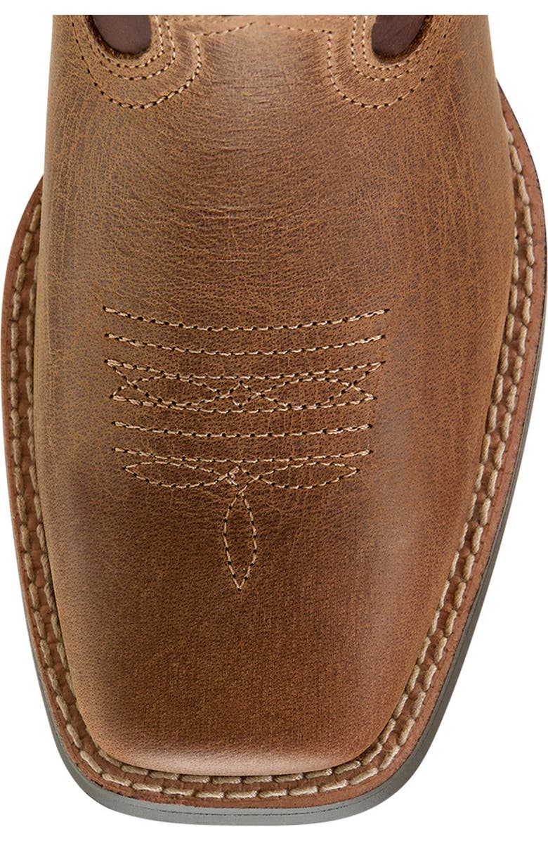 Ariat Kids' Ruidoso Western Boot, Alternate, color, Pearl/ Chocolate Brown