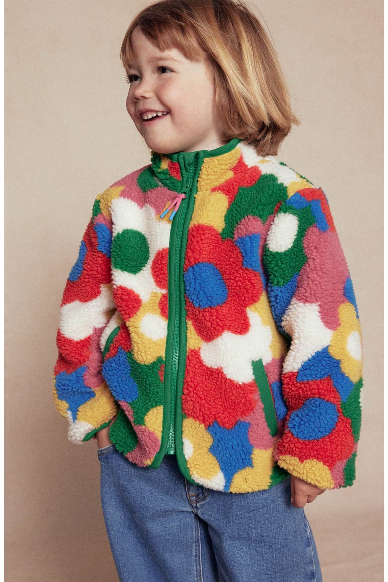 Kids' Eden Floral Fleece Jacket, Alternate, color, MULTI FLOWER POWER