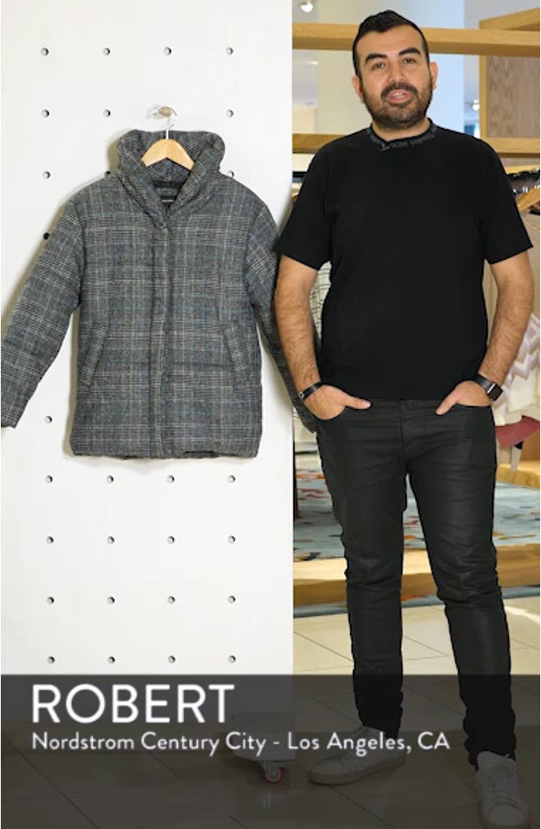 Plaid Puffer Jacket, sales video thumbnail