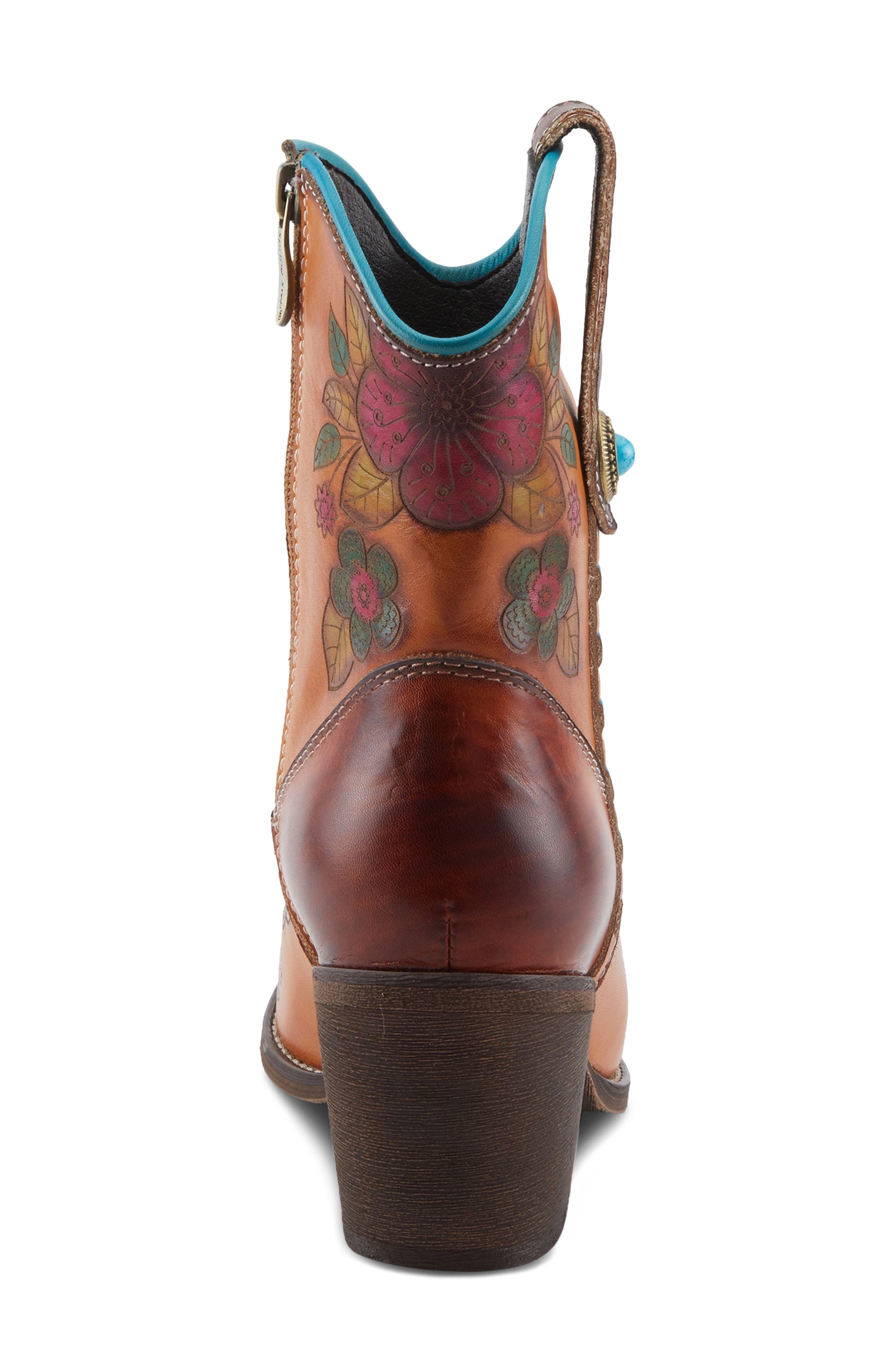 L'Artiste by Spring Step Cahoots Western Boot, Alternate, color, Camel Multi